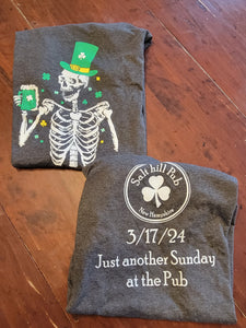 St. Patrick's Day 2024 Skeleton Ladies Tee